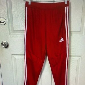 Adidas Kids Scarlet Joggers with White Accents